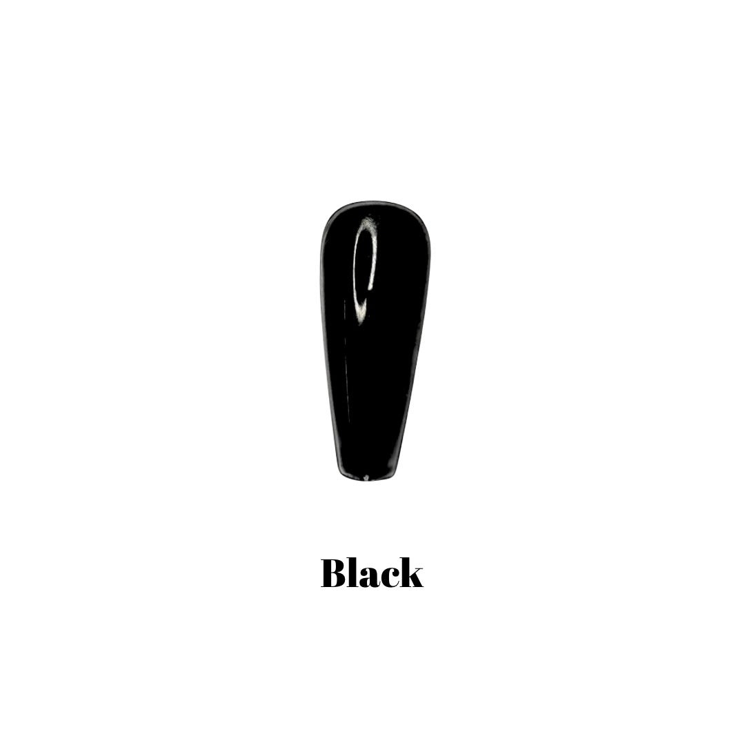Muestra de color Gel Polish BLACK 025 MG Profesional