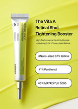 Cargar imagen en el visor de la galería, celimax Vita A Retinal Shot, Potenciador Reafirmante, Minimizador De Poros, Arrugas Y Líneas De Expresión, Para Una Piel Más Firme, 15 Ml