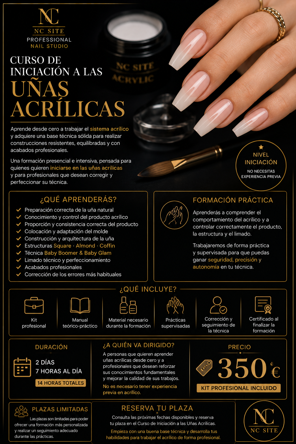 Curso de Uñas Acrílicas desde Cero | Formación Presencial