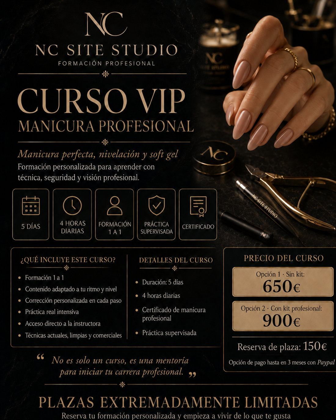 Curso VIP Personalizado de Manicura Profesional