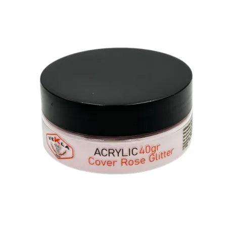 Acrílico Cover Rose Glitter - 40gr