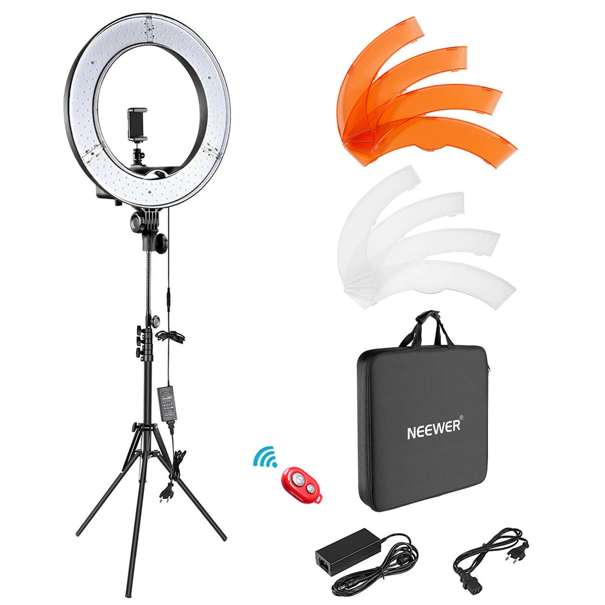 Aro de Luz LED Regulable Iluminación Kit 48cm Exterior 52W 5500K