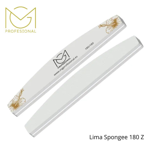 Lima de Uñas Spongee 180/180 Profesional | Precisión y Acabado Suave
